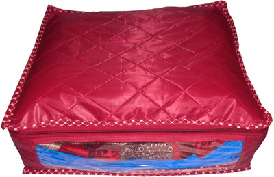 

Afrose High Quality Multipurpose Parachute Plain Saree Cover 1PC Capacity 10-15 Units Saree/Blouse Each(Maroon)