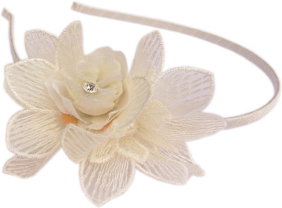 

Loops n knots Floral Hair Band / Head Band ( ha1222 ) Hair Band(White)