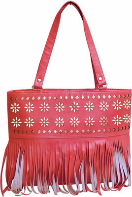 

FASSO Hand-held Bag(Red, Gold), Gold;red
