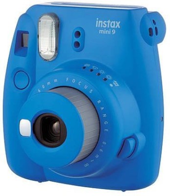 Fujifilm INSTAX Mini 9 Camera + Leather Camera Case + 40 Shot Film + 64 Album + Marker Pen + Self-Portrait Mirror Instant Camera(Blue)   Camera  (Fujifilm)