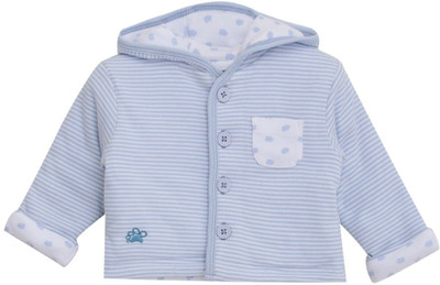 

FS Mini Klub Full Sleeve Striped Baby Boys Jacket, Blue