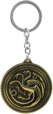

Shubheksha Game Of Thrones Fire Blood Targaryen Gold Metallic Key Chain