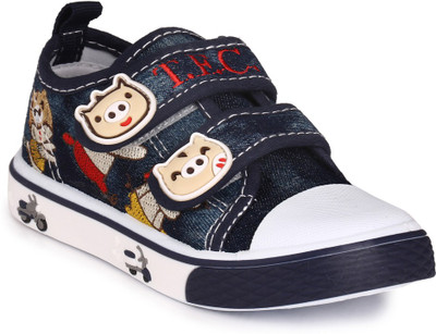 

Trilokani Boys Velcro Casual Boots(Blue