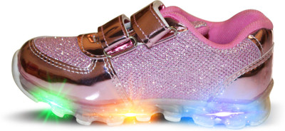 

DDO Boys & Girls Velcro Sneakers(Pink