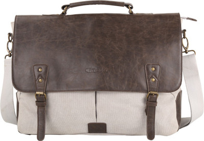 

Portronics 15.6 inch Expandable Laptop Messenger Bag(Grey)