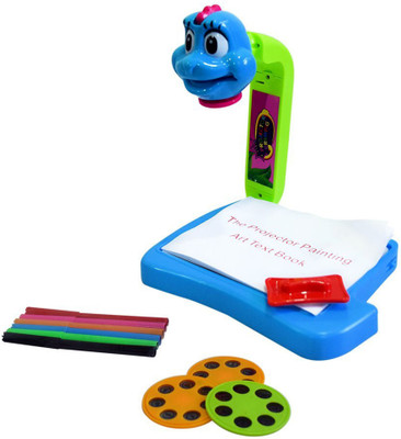 

Bonkerz Educational Projector Painting Toy with Colors(Multicolor)