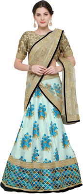 Zeel Clothing Embroidered, Floral Print Semi Stitched Lehenga Choli(Pink) Zeel Clothing Embroidered, Floral Print Semi Stitched Lehenga Choli(Pink)