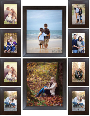 

Trends on Wall Acrylic Photo Frame(Brown, 10 Photos)