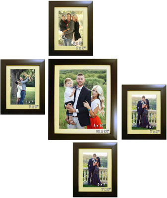 

Trends on Wall Acrylic Photo Frame(Brown, 5 Photos)