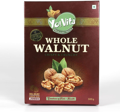 Yovita - Nuts & Dryfruits Whole Walnut Cryspy & Crunchy Walnuts(500 g, Box)
