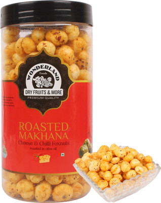 

Wonderland Makhana Premium Cheese & Chilli Foxnuts Assorted Nuts(100 g, Mason Jar)