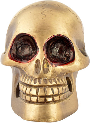 

HOUZZPLUS Skull Shape BRASS Paper Weights with MET(Set Of 1, Gold)