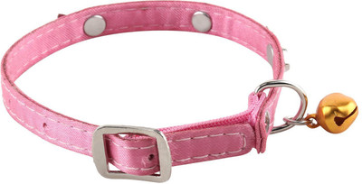 

SRI High Quality Silver Fish Bone Design Collar With Bell For Puppy/Cat Cat Everyday Collar(, Pink