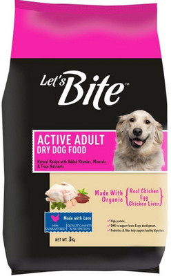 Buy Drools Let S Bite Active Adult Chicken 3 Kg Dry Adult Dog Food On Flipkart Paisawapas Com