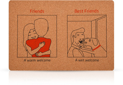 

Cork Printed Wall Art - Dog's Best Friend 3 Paper Print(8 inch X 12 inch, pack of 1)