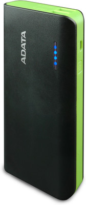 

ADATA 10000 mAh Power Bank (PT100, Adata)(Black-Green, Lithium-ion)
