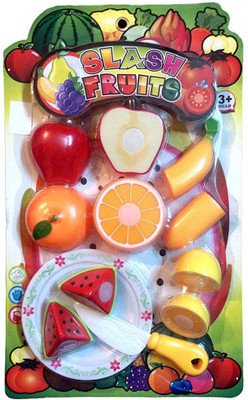 

Bonkerz Realistic Sliceable Fruits Velcro Cutting play toy set 12 pcs