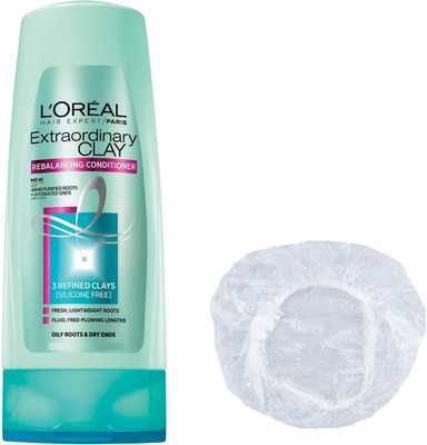 

L'Oreal Extraordinary Clay Purifying & Hydrating Conditioner + Shower Cap(175 ml)