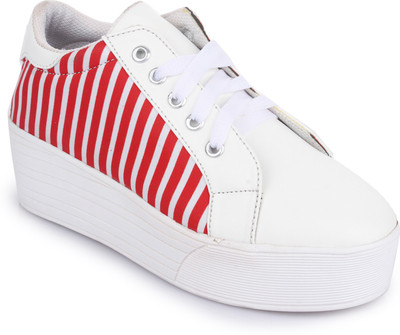 

Vilax Fashionable Sneakers Sneakers For Women(Red, White