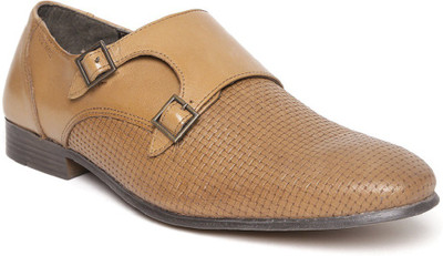 

Red Tape Men Leather Monk Strap For Men(Tan