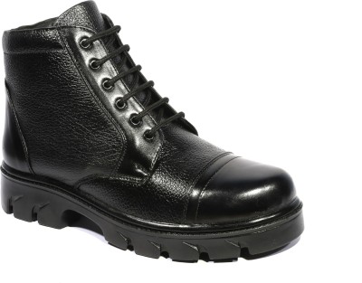 ICEBULL LEATHER DM SHOES JEU002 Boots For Men(Black ,)