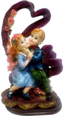 

FABZONE Valentine Romantic Love couple Statue - Handicraft Decorative Home Interior & Table Décor Figurine / Marriage Wedding Anniversary Antique Gift item Decorative Showpiece - 17 cm(Polyresin, Multicolor)