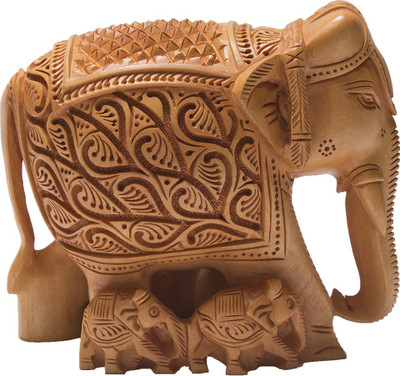 

VAlMONT Decorative Showpiece - 12.7 cm(Wooden, Brown)