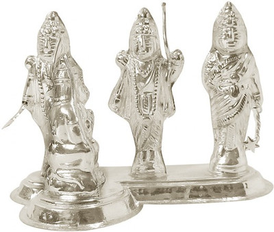 

Arkina Diamonds Lord rama darbar Decorative Showpiece - 5 cm(Silver, Silver)