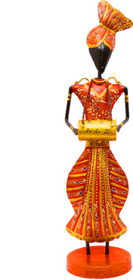

NG Art Ventura Multicolor Elegant Punjabi Musician with Sarangi : Height 17 Inches Decorative Showpiece - 43 cm(Wooden, Iron, Multicolor)