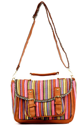 

RAMPOSH Women Casual Multicolor Cotton Sling Bag
