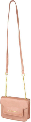 

Giordano Women Evening/Party Pink Velvet Sling Bag
