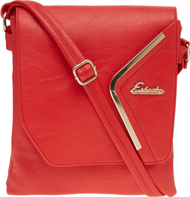 

Esbeda Women Casual Red PU Sling Bag