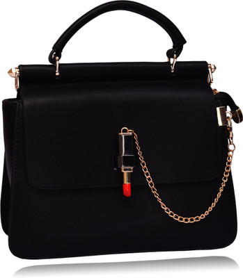 

Toys factory Girls Casual Black Leatherette Hand-held Bag
