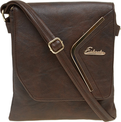 

Esbeda Women Casual Brown PU Sling Bag