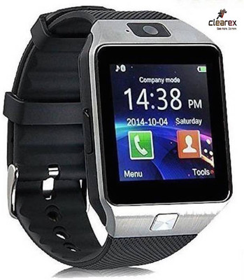 

clearex Smartwatch with SIM card slot, 2.0 MP Camera, 32Gb Memory card slot and Fitness Tracker Smartwatch(Black Strap Free Size)