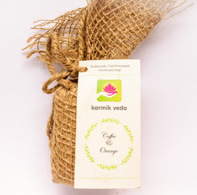 

Karmik Veda Handmade Coffee & Orange Soap(150 g)
