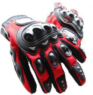 

Ak Kart Akkart Pro Biker Driving Glove (L, Red& Black) Riding Gloves (L, Red), Black;red