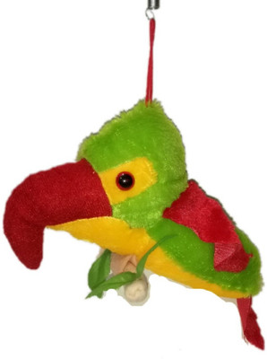 

COST TO COST Super soft hanging parrot - 9 inch(Green)
