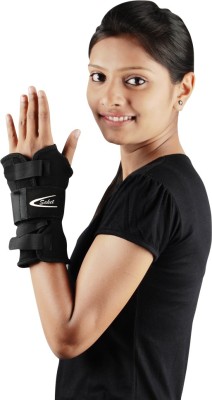 

Saket Ortho Rehab International Private Limited Wrist Splint with Thumb Hole(Neoprene) (Medium) Wrist Support(Black