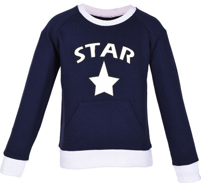 

Gkidz Full Sleeve Printed Boys Sweatshirt, Dark blue