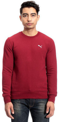 puma full sleeve solid men's t shirt
