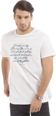 NAUTICA Graphic Print Men Round Neck White T-Shirt NAUTICA Graphic Print Men Round Neck White T-Shirt