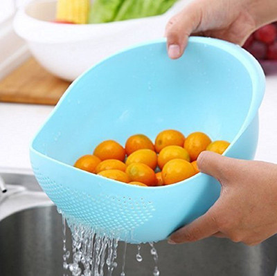 

JVS Rice Pulses Fruits Vegetable Noodles Pasta Washing Bowl Strainer Good Quality Perfect Size for Storing and Straining Colander Strainer Sieve bright kitchen plastic drain vegetable fruit basket Tea Strainer(Pack of 1)