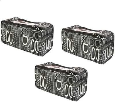 

Addyz Pack of 3 Printed Shoe Bag Cover Pouch(Black)