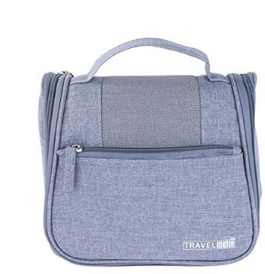 

ShopAis Multi Functional Travel Organizer Accessory Toiletry Cosmetics Bag Makeup Shaving Kit Pouch For Man & Women Travel Toiletry Kit(Grey)
