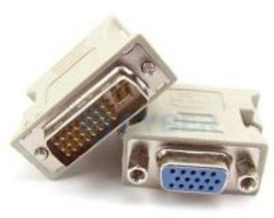 

TECHON TV-out Cable dvi (24+1) male to vga female connector(White, For Computer)