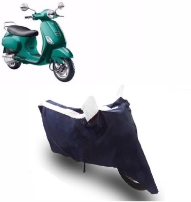 Flipkart SmartBuy Two Wheeler Cover for LML(Vespa VXL, White, Blue)