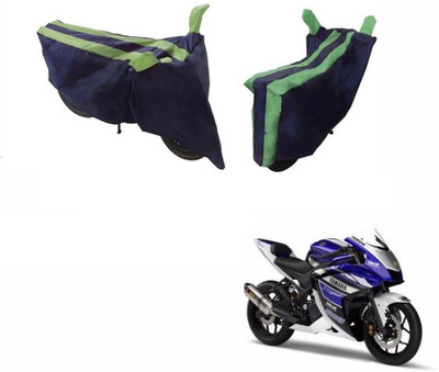 Flipkart SmartBuy Two Wheeler Cover for Yamaha(YZF R25, Green, Blue)