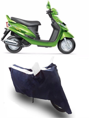 Flipkart SmartBuy Two Wheeler Cover for Mahindra(Rodeo RZ, White, Blue)