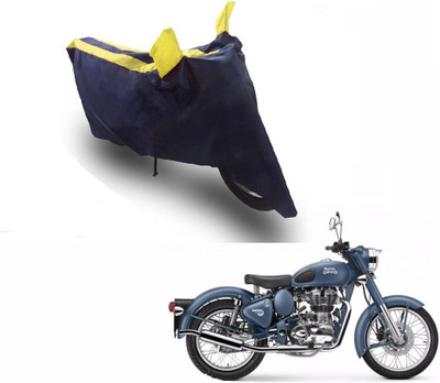 Flipkart SmartBuy Two Wheeler Cover for Royal Enfield(Battle, Yellow, Blue)